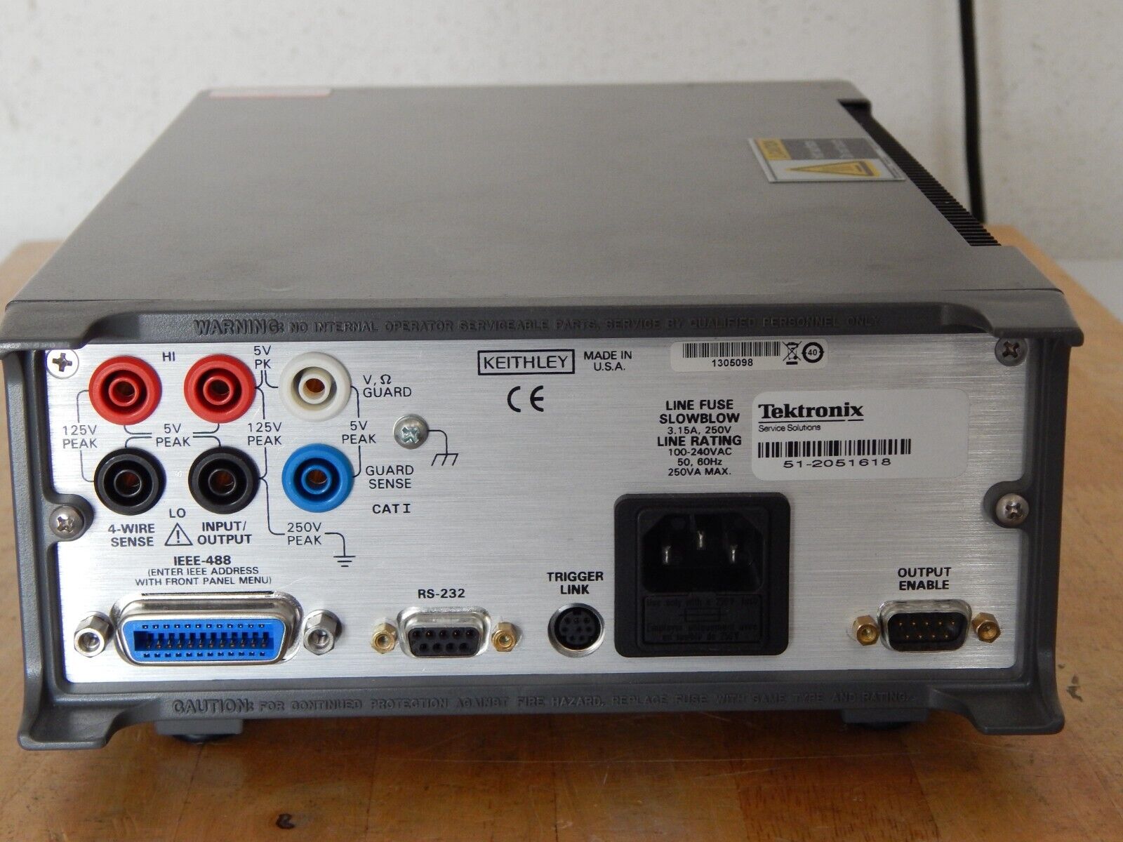 Keithley 2430 1kW Pulse Mode SourceMeter to 100V & 10A, REV C34, OEM NIST Cal Keithley 2430 1kW Pulse Mode SourceMeter to 100V & 10A, REV C34, OEM NIST Cal